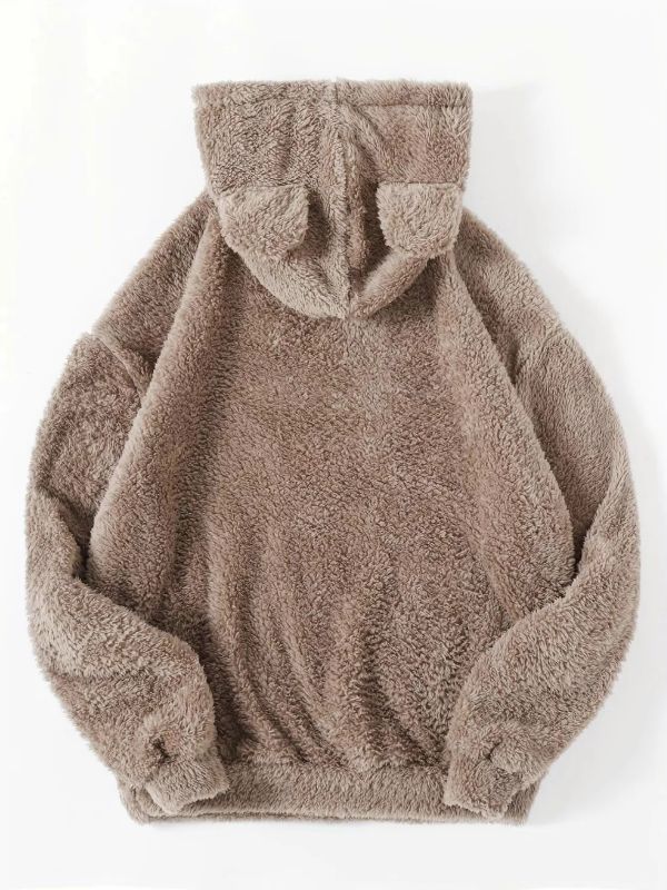 Felpa con cappuccio in pile Hexibella