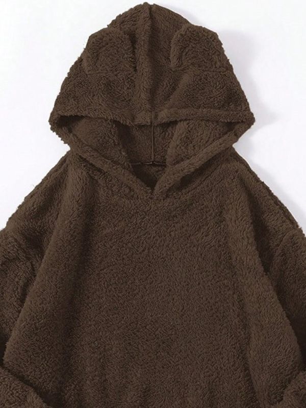 Felpa con cappuccio in pile Hexibella