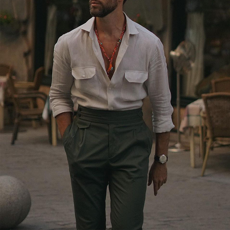 Finn | Men's Langarm-Sommerhemd