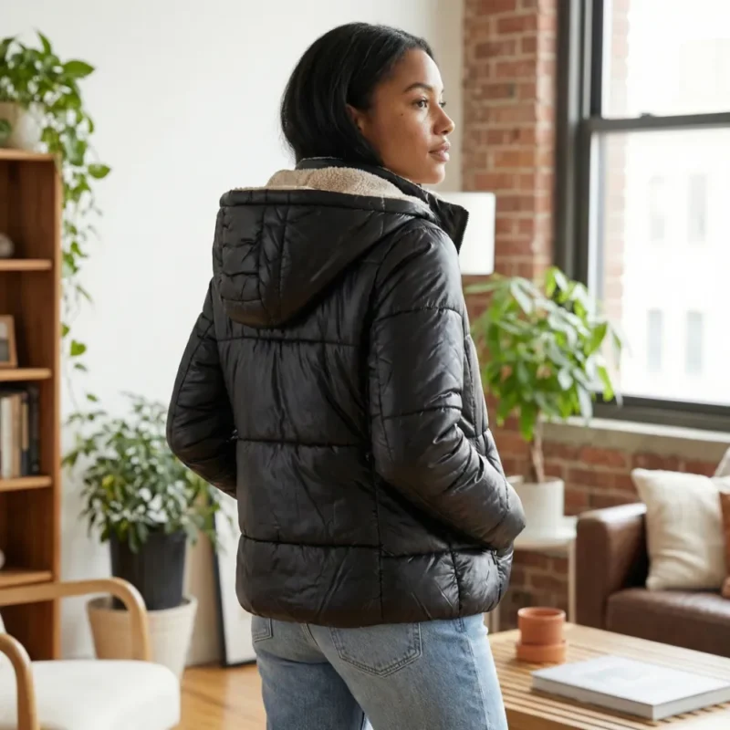 Carmen | Kurze Jacke mit Wollfütterung