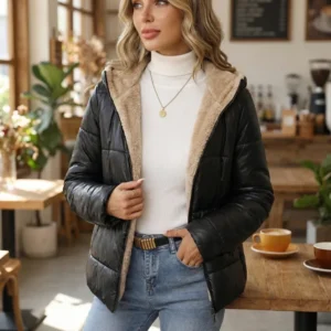 Carmen Wollen Korte Jas