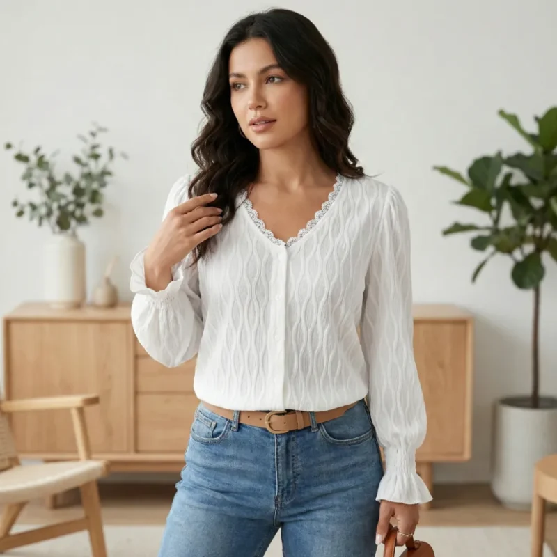 Veronica | Oberteil mit V-Ausschnitt