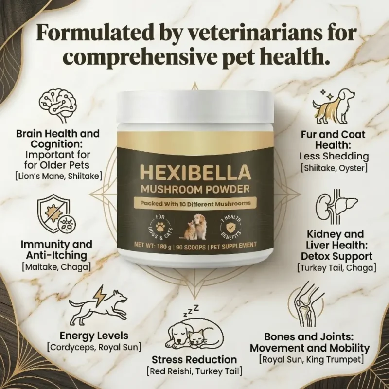 en-he11ibella Mushroom Powder For Pets